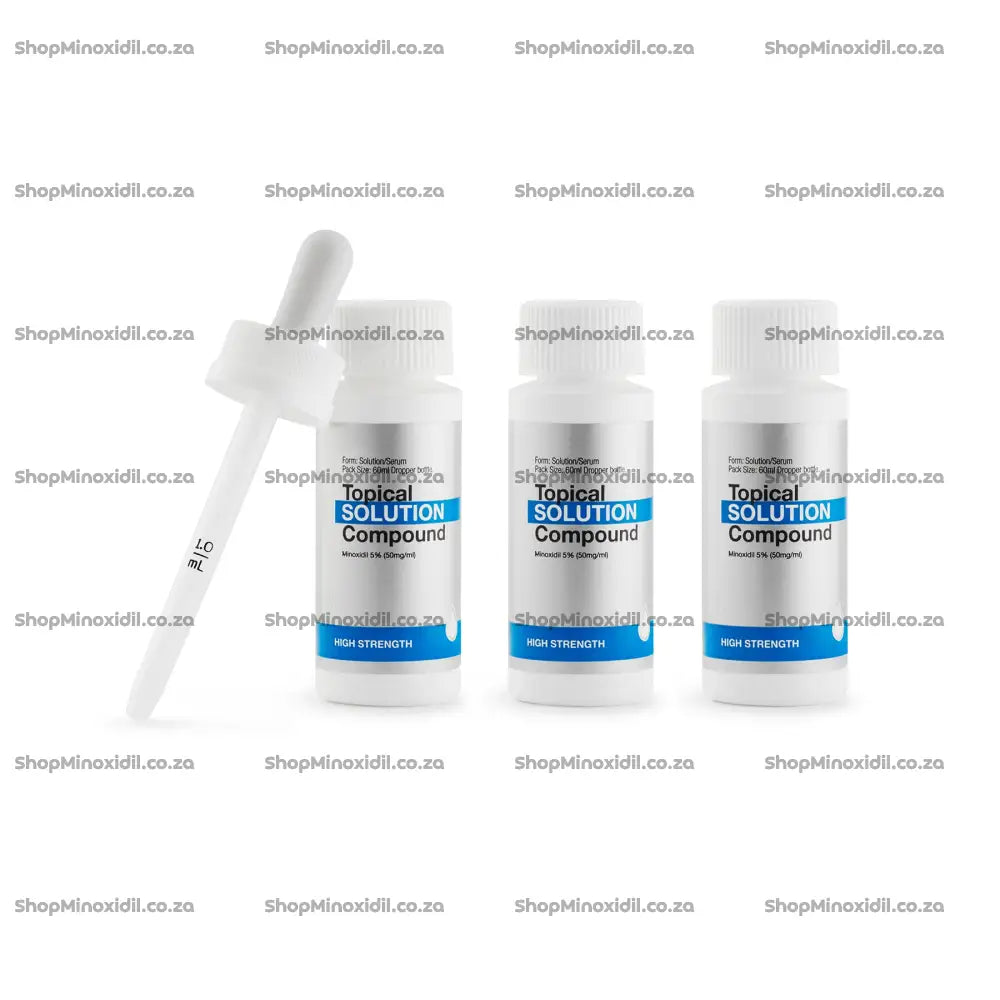 Minoxidil High Strength Solution 3 x 60ml Bottles